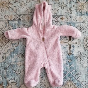 Babygirl Pink Carters Soft Winter Bodysuit